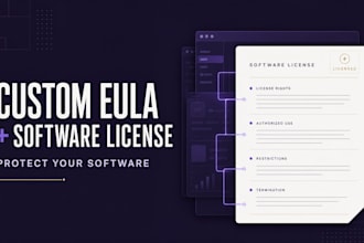 draft a custom eula and software license for your application