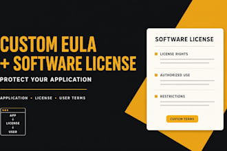 draft a custom eula and software license for your application