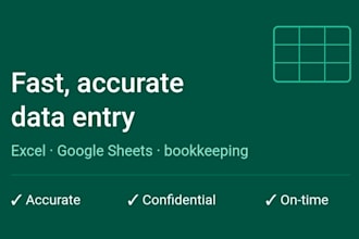 do accurate data entry, copypaste, and document organisation
