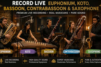 record live euphonium koto bassoon contrabassoon and saxophone