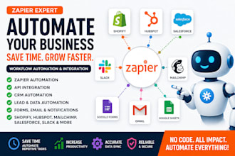 do zapier slack forms shopify hubspot mailchimp salesforce forms automation