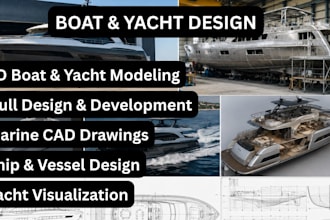 design boats, yachts and ships with 3d modeling and cad