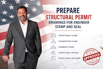 provide structural permit drawings for engineer stamp and seal