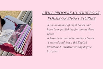 proofread your book, poem or short story