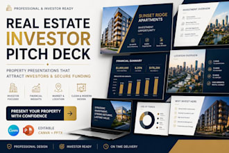 design real estate pitch deck investor presentation property deck