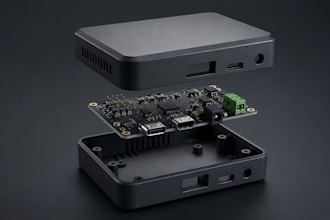 design custom 3d printed pcb enclosure and electronic housing case in solidworks