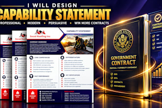 design government capability statement, to secure government contracts