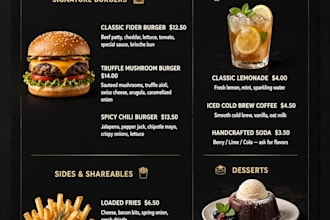 do design restaurant menu