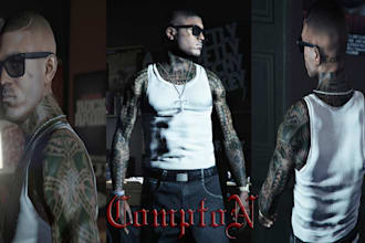 make custom fivem, gta 5 peds, clothing, gang outfits, props and modifications