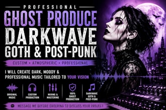 ghost produce darkwave goth and post punk music professionally