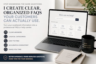 write clear faqs and help center content