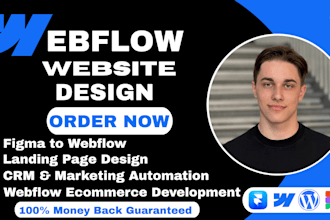 design a webflow website for your business or tech startup