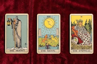 do a spiritual tarot reading in english or german