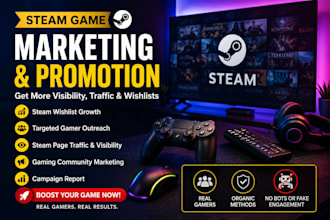 do steam game promotion and steam game marketing