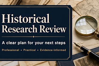 review your historical research and plan your next steps