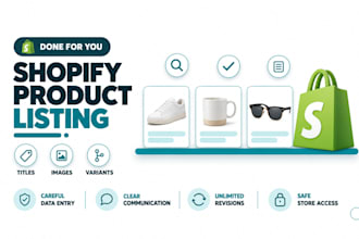 do shopify product listing and shopify product uploading