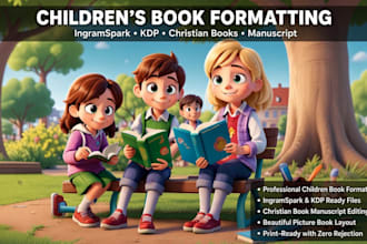 do children book formatting ingramspark manuscript editing christian book