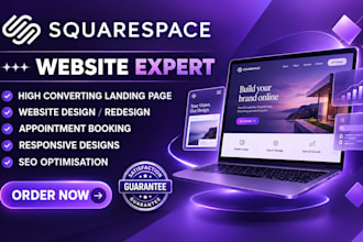 build squarespace website design and redesign sqaurespace website development