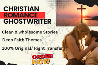 ghostwrite clean christian romance book or fiction ebook