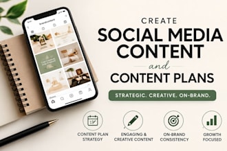 create social media content and content plans