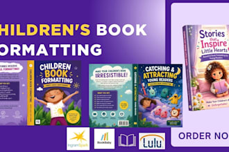 format childrens book picture book kids book layout KDP childrens book kdp