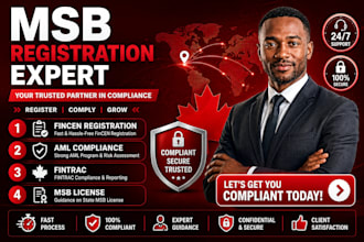 register your msb, fincen, fintrac license and aml compliance policy