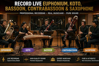 record live euphonium koto bassoon contrabassoon and saxophone
