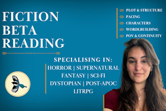 beta read your fantasy, horror, litrpg, or scifi novel