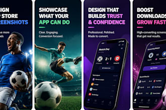 design app screenshots for app store and play store to boost download
