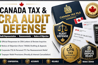 resolve cra audits, reassessments, respond to cra letters and canada tax issues