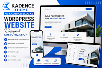 customize kadence theme and kadence blocks wordpress website