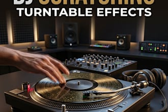 add professional dj scratches and turntable effects to your tracks