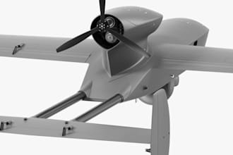 design fixed wing uav drone with 3d cad, sizing and engineering calculations