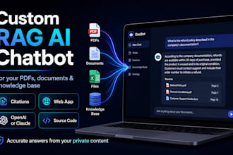 build a custom rag ai chatbot for your documents