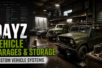 configure dayz vehicle garages, storage, and custom vehicle systems