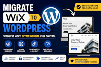 migrate your wix website to wordpress