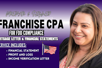 audit franchise fdd financials and prepare gaap compliant statements