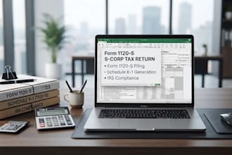 prepare and file irs form 1120s for us s corporation tax returns