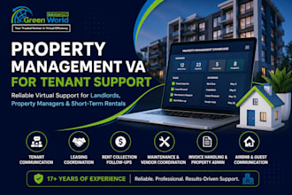 be your VA for property management and tenant support