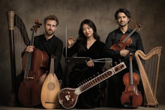professionally record theremin, lute, cello, harp, sitar, violin, viola, fiddle
