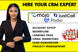 setup real estate crm podio roor mojo dialer crm idicore crm automation justcall