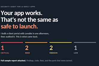audit your lovable or supabase app for security flaws