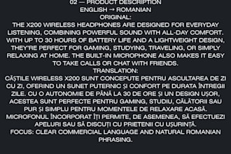 translate both romanian and english contents of your choosing