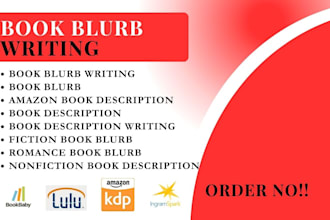 write a compelling book blurb romance blurb book description book blurb amazon