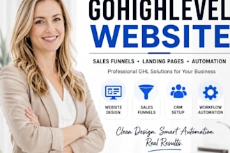 gohighlevel website design go highlevel landing page