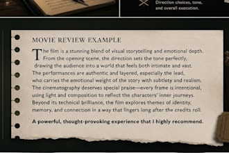 write an insightful film analysis or review