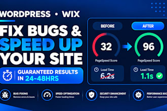 fix wordpress or wix bug error whitescreen pluginconflict joomia speedup in 24h