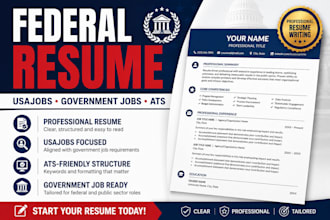 write a federal resume for usajobs and government jobs