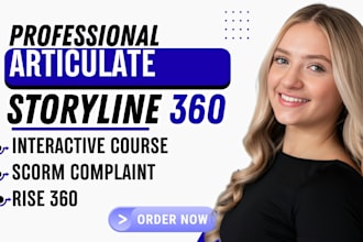 create an interactive elearning online course in articulate storyline 360
