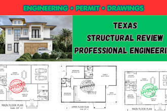 provide texas architectural plans, structural engineering and texas stamp